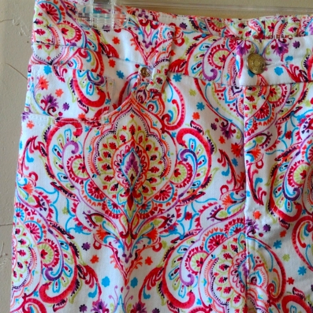 Chico's Fun Print Slimming Jeans